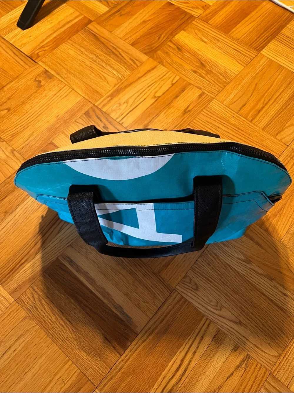 Rareform Multi-color Canvas Duffel with Black Handles